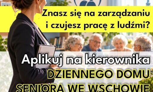 Zdjęcie do Szukamy Kierownika Dziennego Domu Seniora we Wschowie