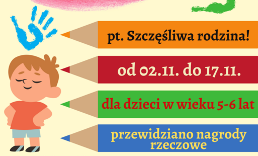 Zdjęcie do Konkurs plastyczny dla dzieci pt. &quot;Szczęśliwa rodzina!&quot;