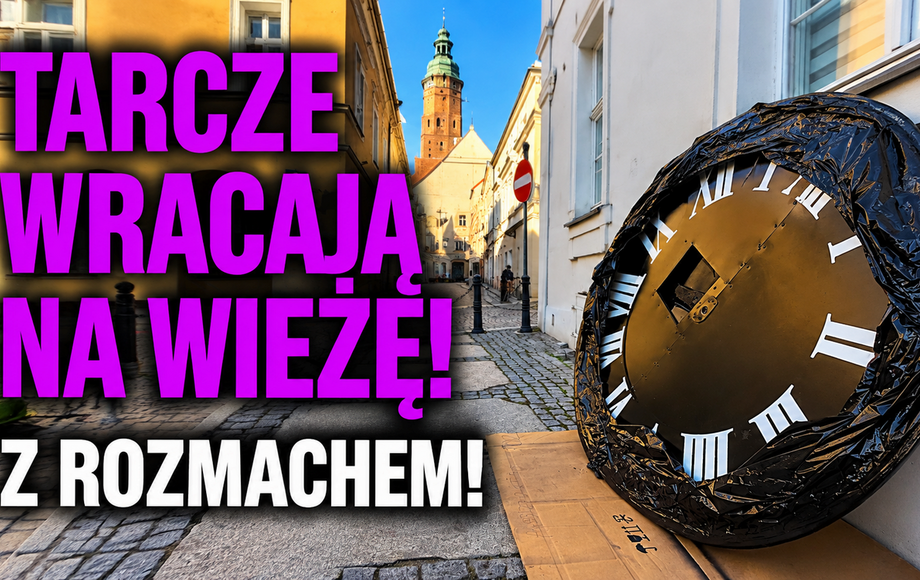 Renowacja zegara na wieży ratusza we Wschowie